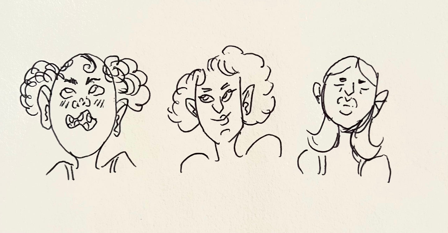 Miniature Portrait (UNCOLORED)